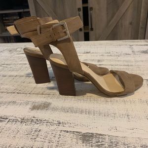 Tan Suede Strappy Heel